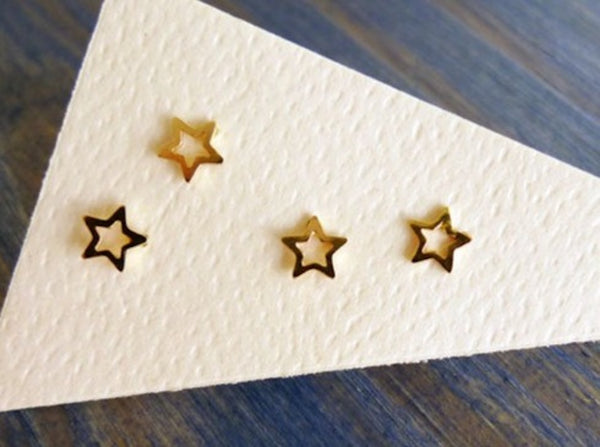 Gold Star Earring