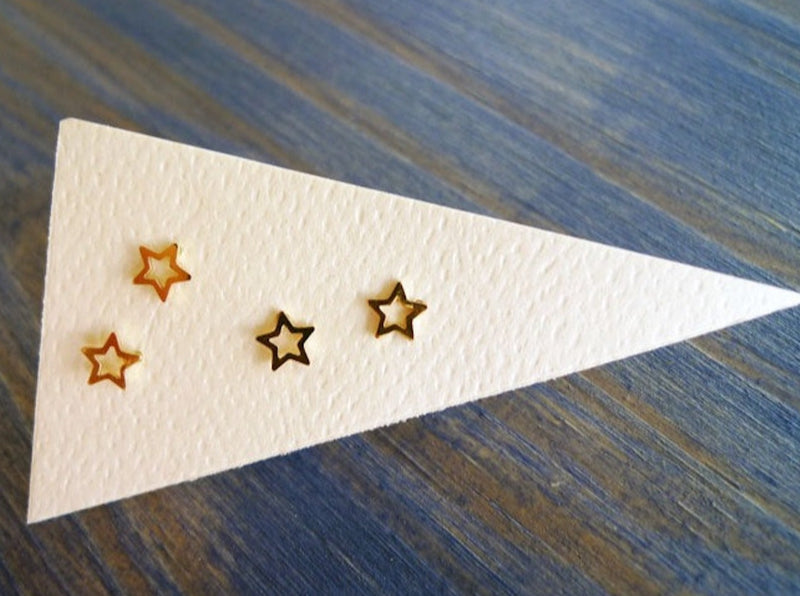 Gold Star Earring